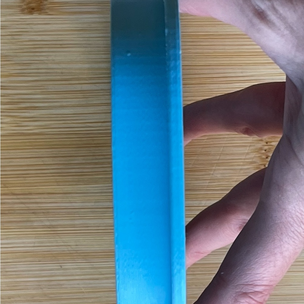 Cookie Cutter Big “60” Blue 3-D Printed Geometric - Picture 3 of 4